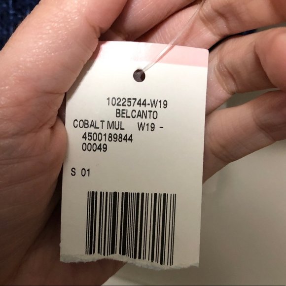 {Jones NY} NWT Cobalt Tweed Crew Blazer - Picture 14 of 14